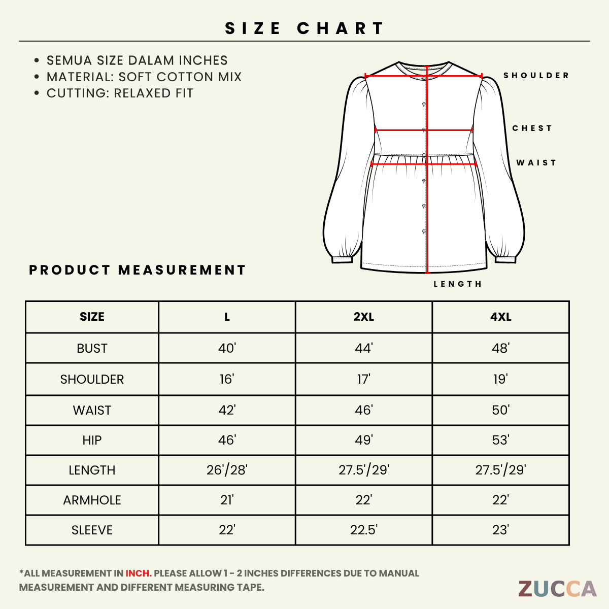 ZUCCA NAULA CHIFFON FLORAL WOMEN BLOUSE - DM256