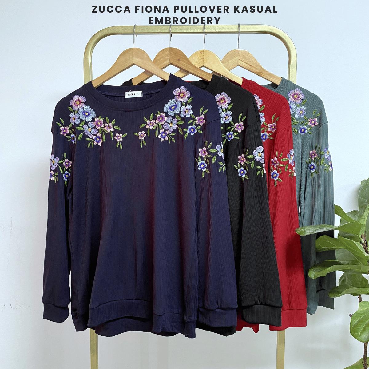 ZUCCA FIONA PULLOVER KASUAL EMBROIDERY-DM263