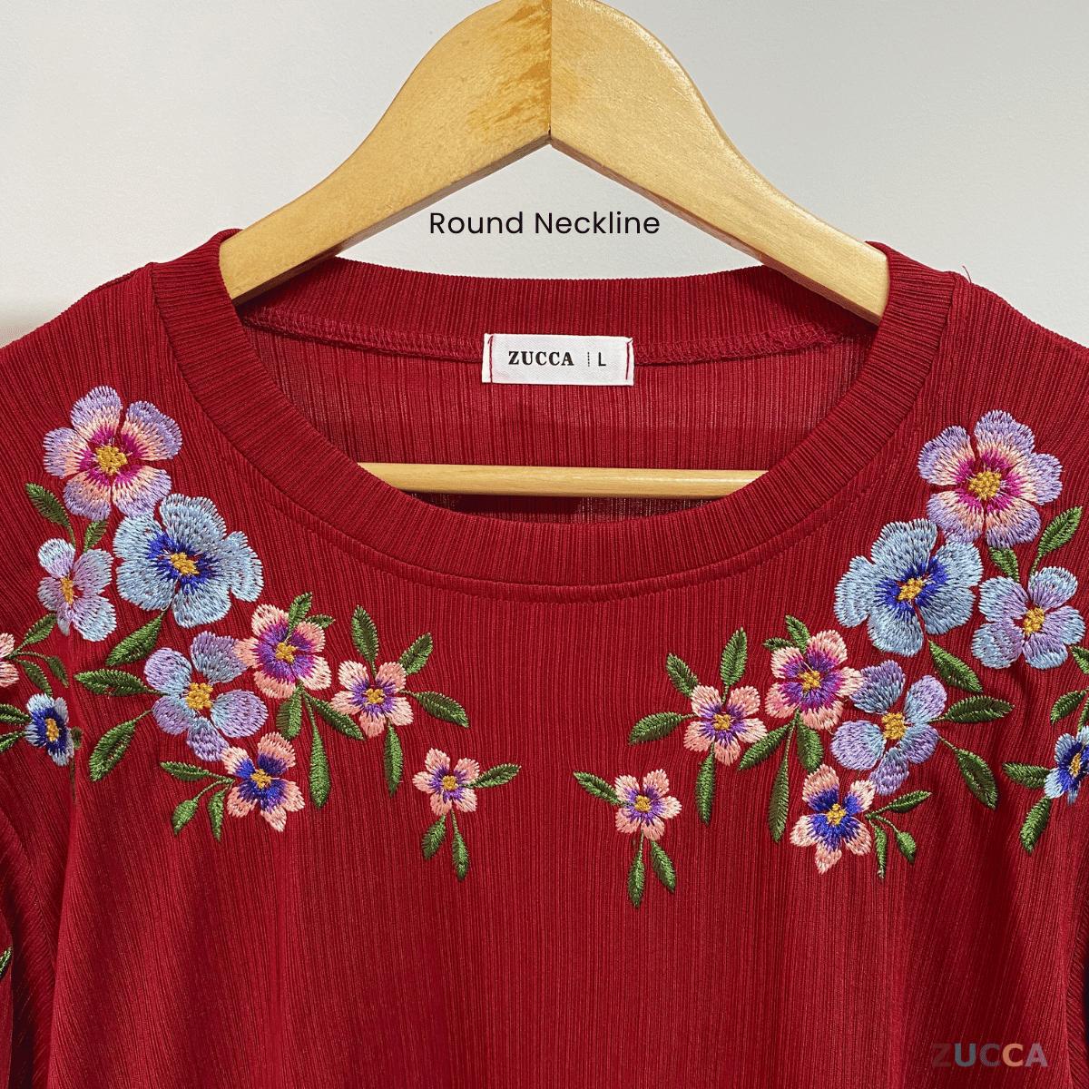 ZUCCA FIONA PULLOVER KASUAL EMBROIDERY-DM263