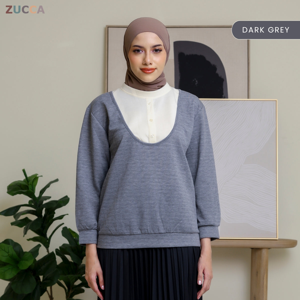 ZUCCA JUNNY DOLCE PULLOVER MODEST LOOK - DM286