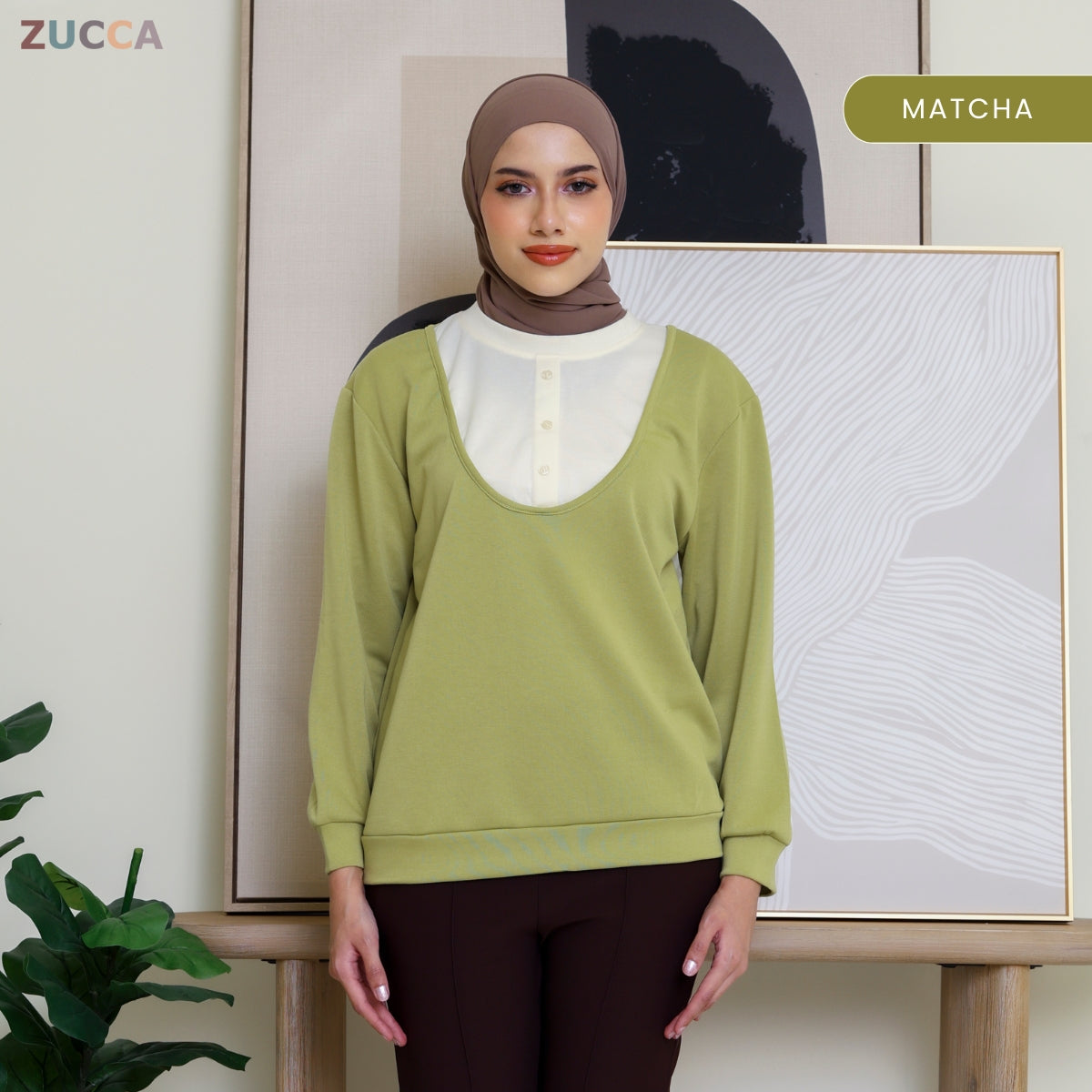 ZUCCA JUNNY DOLCE PULLOVER MODEST LOOK - DM286