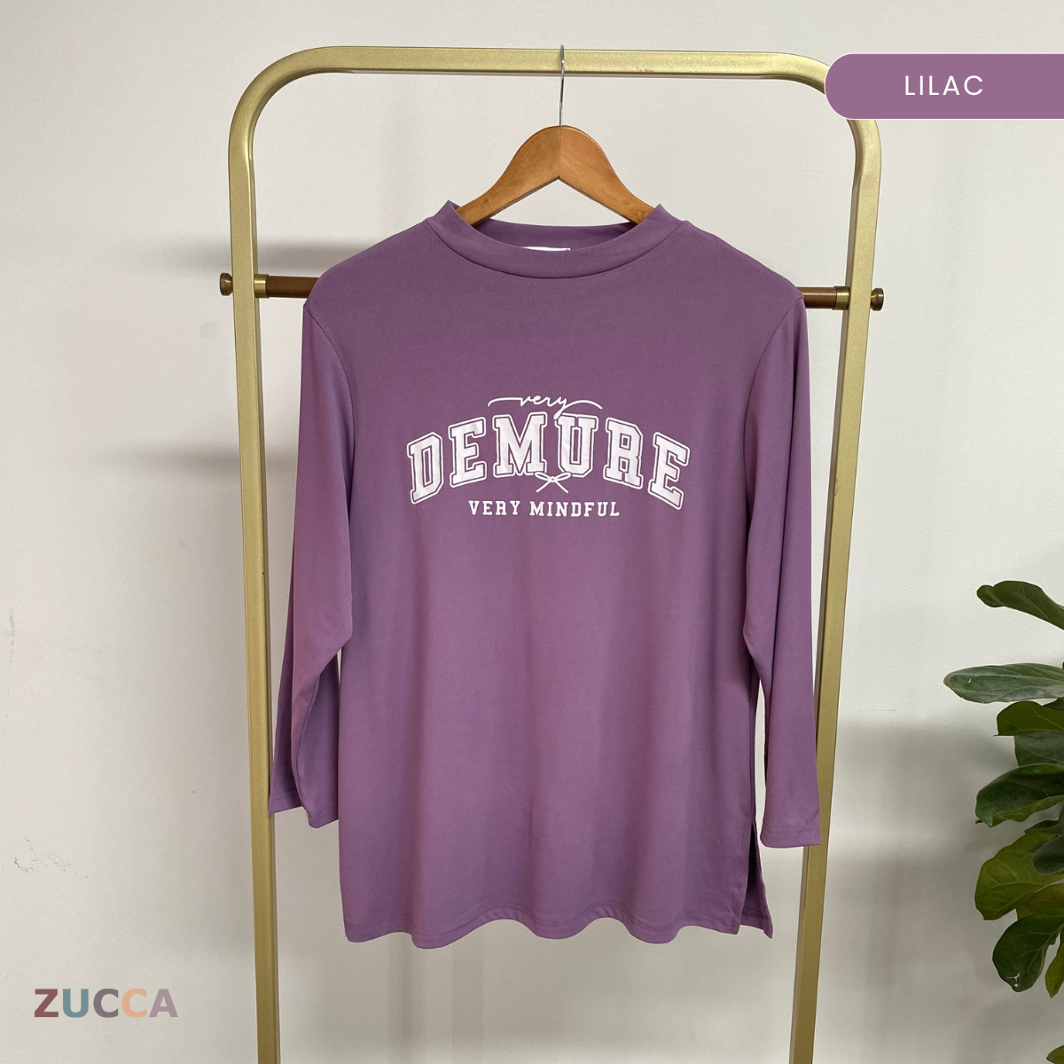 ZUCCA KIENA CASUAL PRINTED LONG SLEEVE TEE -DM287