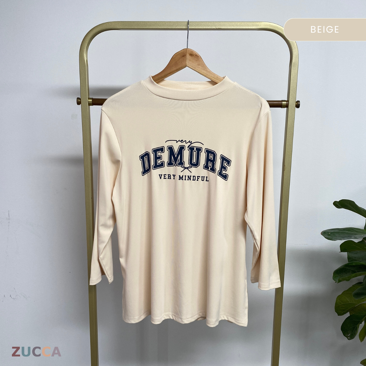 ZUCCA KIENA CASUAL PRINTED LONG SLEEVE TEE -DM287