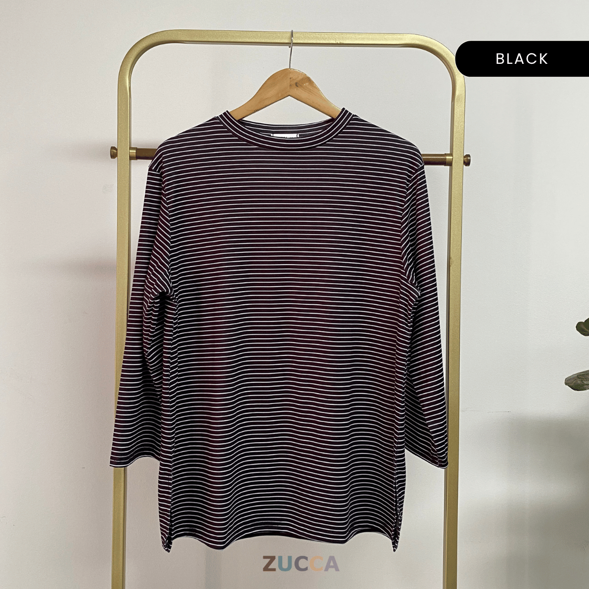 ZUCCA NAOMI PRINTED STRIPE BLOUSE - DM292 BAJU WANITA