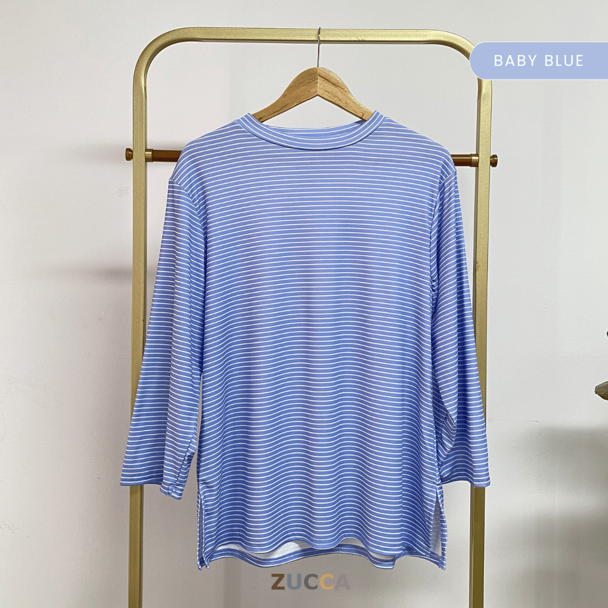 ZUCCA NAOMI PRINTED STRIPE BLOUSE - DM292 BAJU WANITA