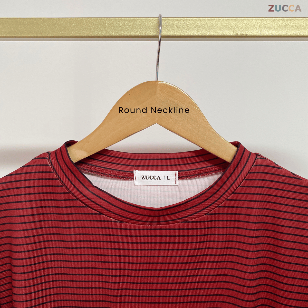 ZUCCA NAOMI PRINTED STRIPE BLOUSE - DM292 BAJU WANITA