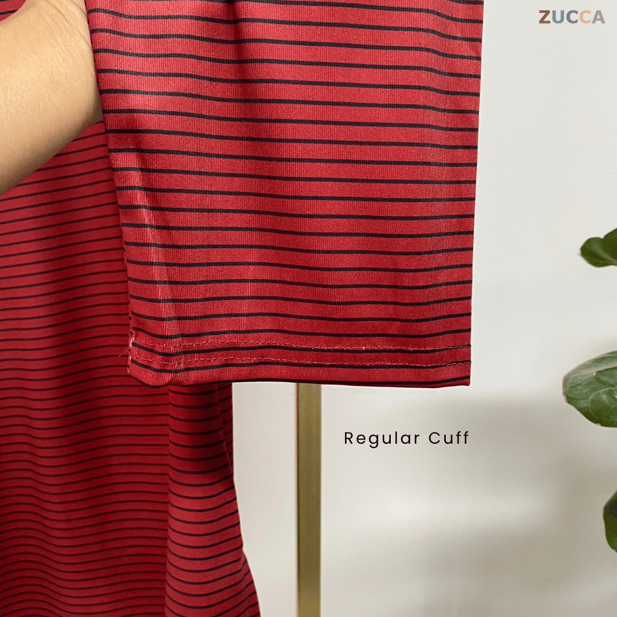ZUCCA NAOMI PRINTED STRIPE BLOUSE - DM292 BAJU WANITA