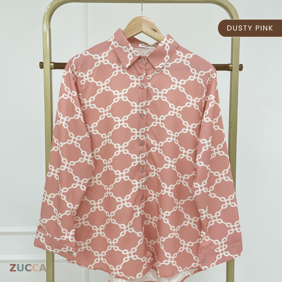 ZUCCA  MASITAH BLOUSE SOFT SATIN FLOWY CUT -DM298