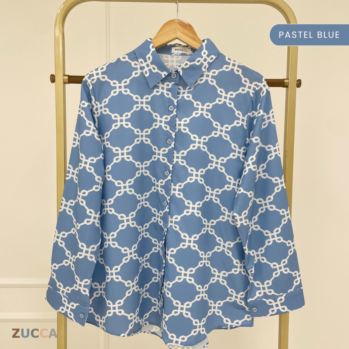ZUCCA  MASITAH BLOUSE SOFT SATIN FLOWY CUT -DM298