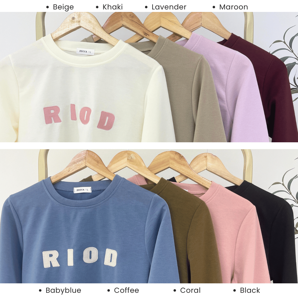 ZUCCA RIENNA WOMEN KASUAL PLAIN BLOUSE - DM310