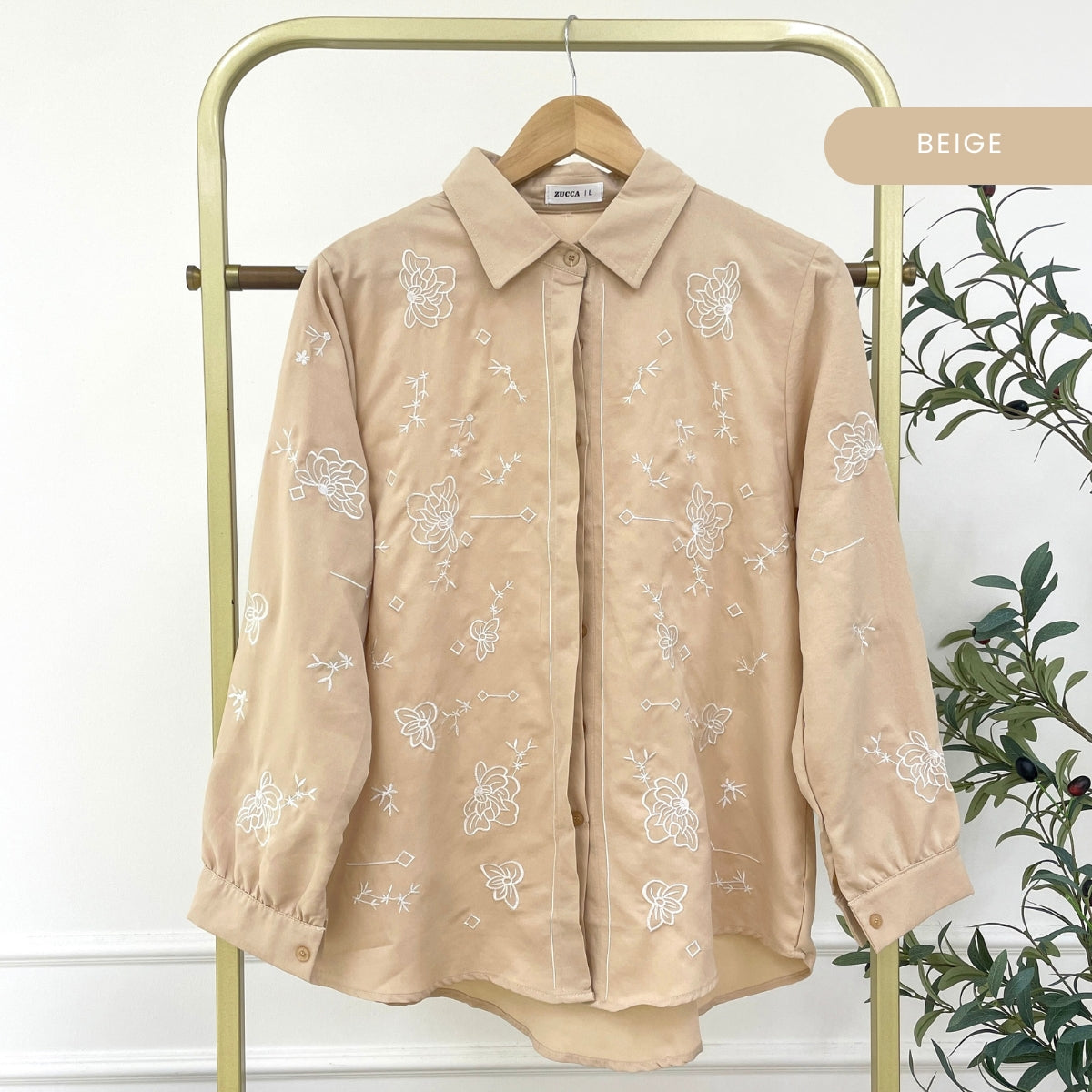 ZUCCA MARIANI KASUAL WOMEN EMBROIDERED STITCH BLOUSE - DM313