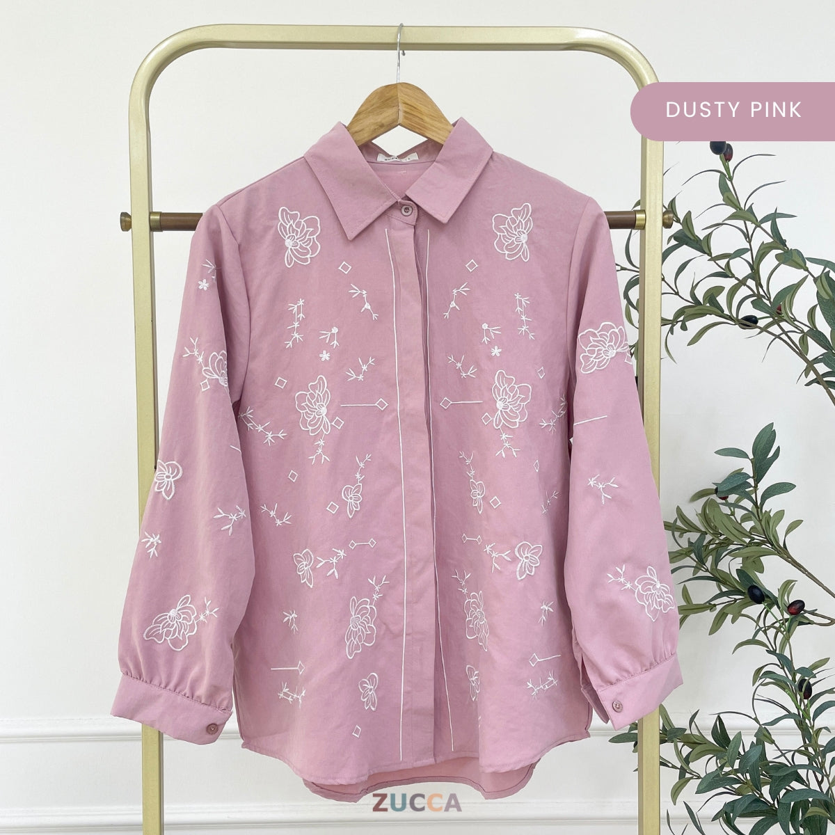 ZUCCA MARIANI KASUAL WOMEN EMBROIDERED STITCH BLOUSE - DM313