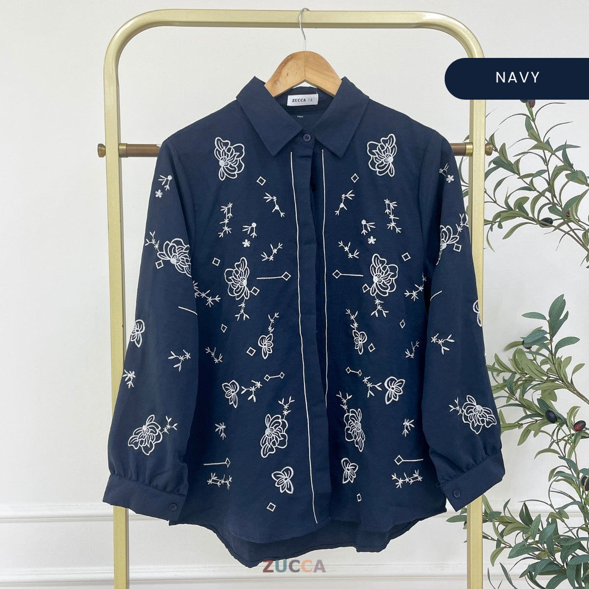 ZUCCA MARIANI KASUAL WOMEN EMBROIDERED STITCH BLOUSE - DM313