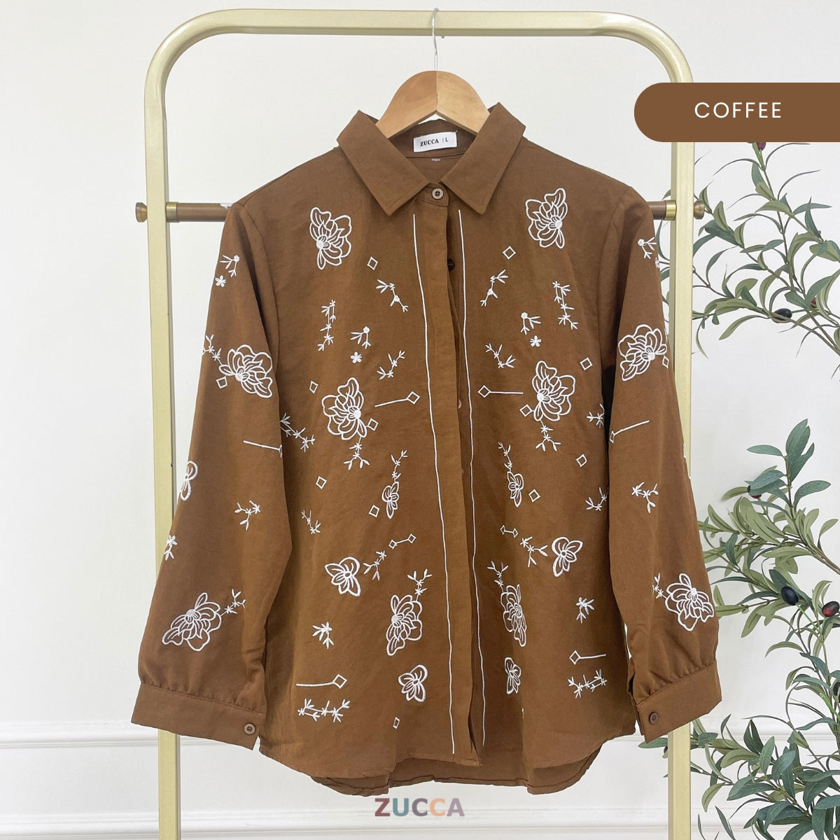 ZUCCA MARIANI KASUAL WOMEN EMBROIDERED STITCH BLOUSE - DM313