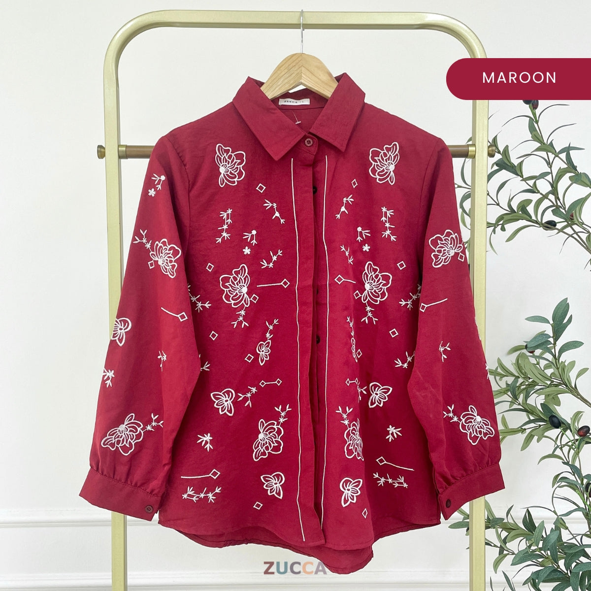 ZUCCA MARIANI KASUAL WOMEN EMBROIDERED STITCH BLOUSE - DM313