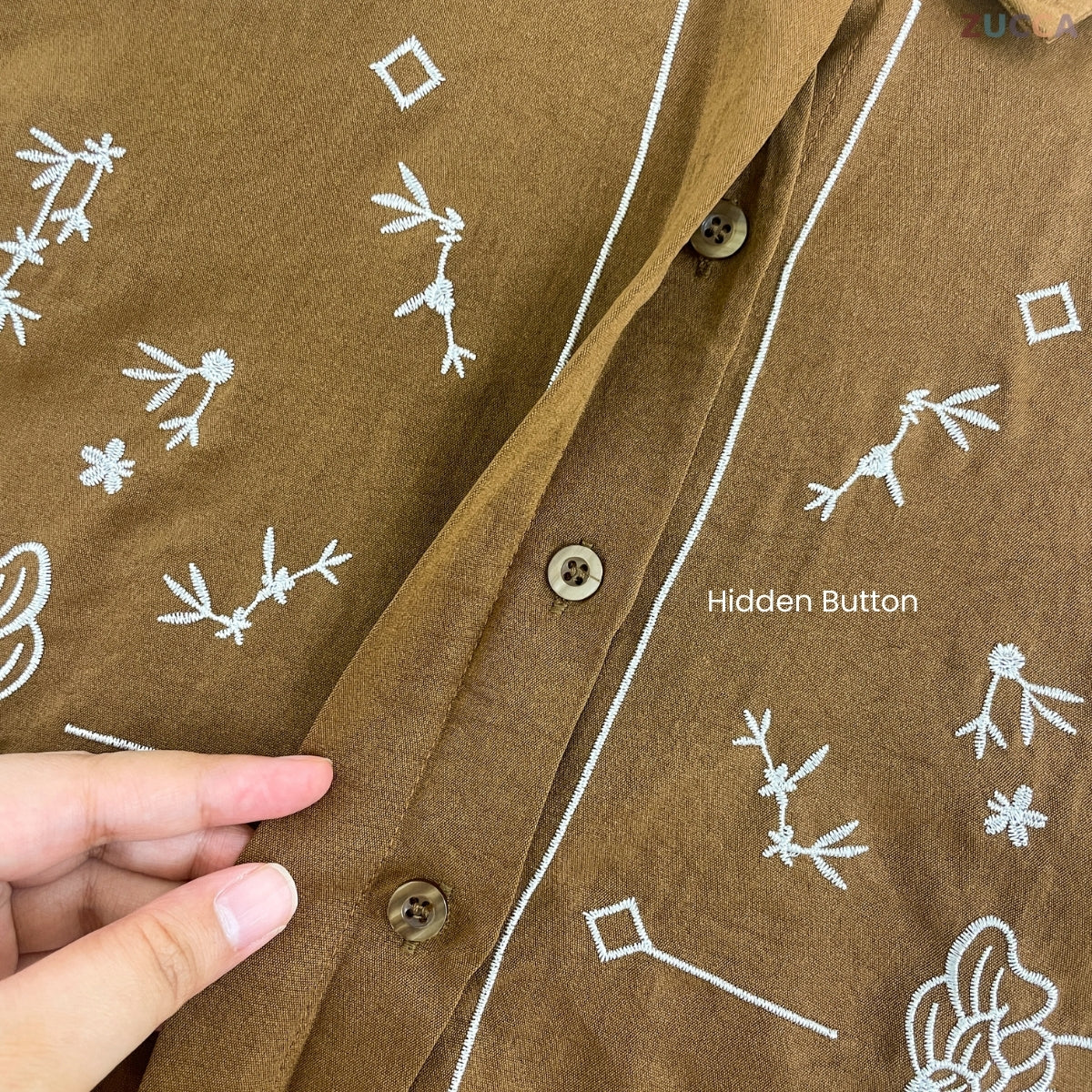 ZUCCA MARIANI KASUAL WOMEN EMBROIDERED STITCH BLOUSE - DM313