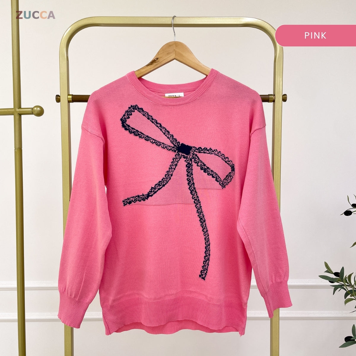 ZUCCA ZOEY PEREMPUAN KASUAL KNITWEAR LONG SLEEVE - DM318