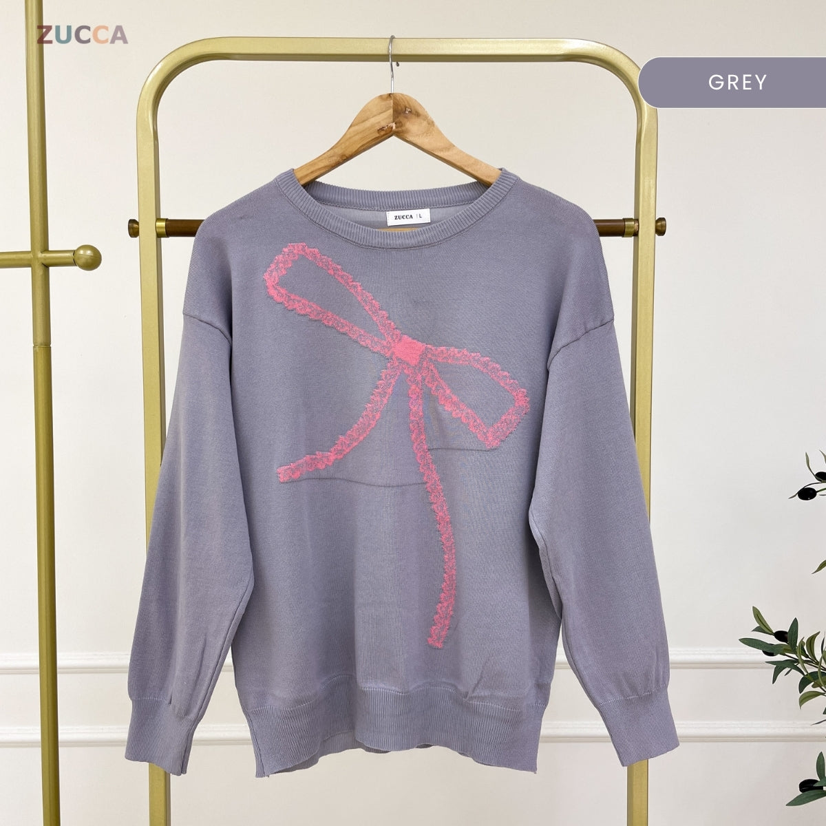 ZUCCA ZOEY PEREMPUAN KASUAL KNITWEAR LONG SLEEVE - DM318