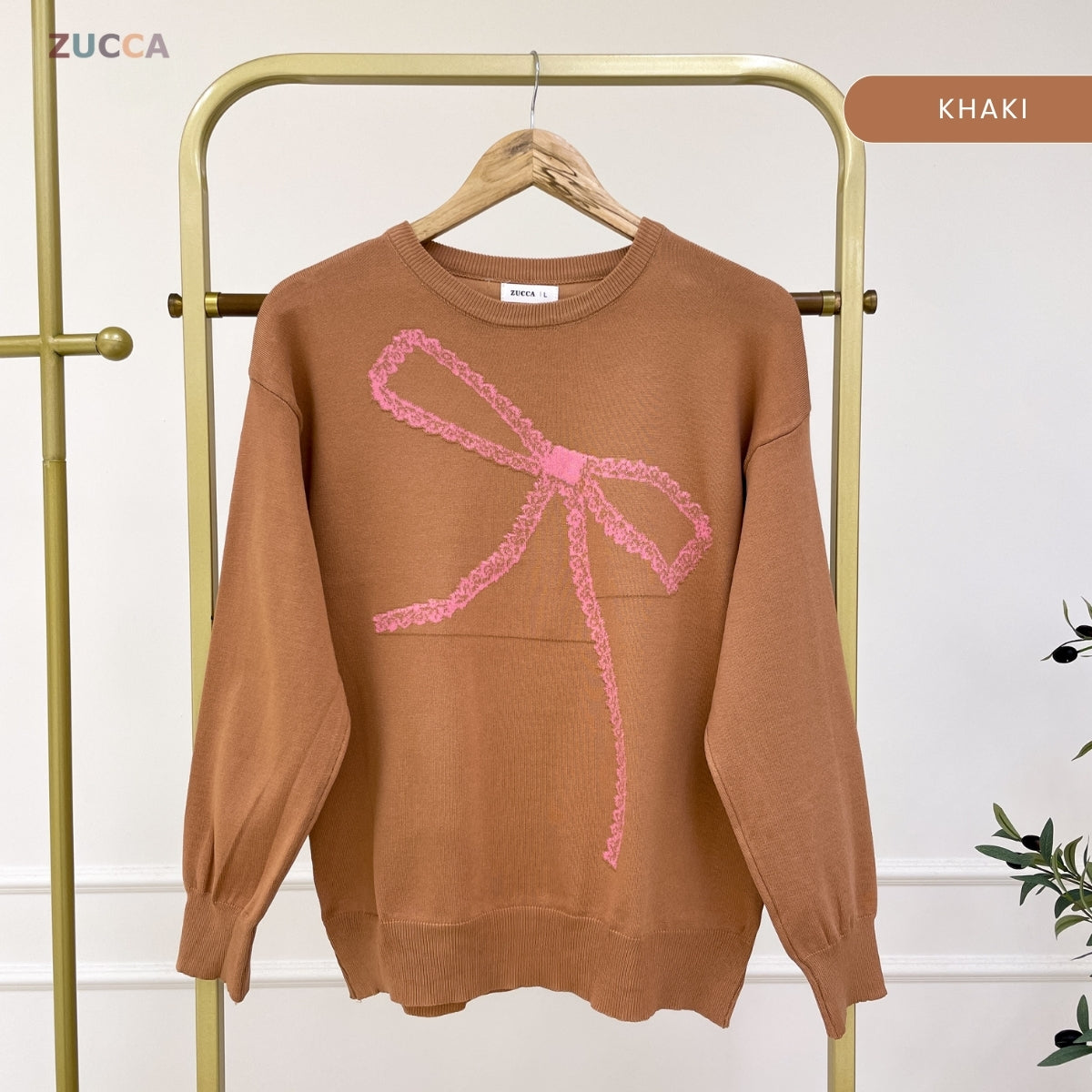 ZUCCA ZOEY PEREMPUAN KASUAL KNITWEAR LONG SLEEVE - DM318