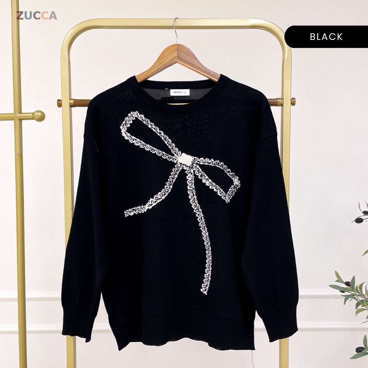 ZUCCA ZOEY PEREMPUAN KASUAL KNITWEAR LONG SLEEVE - DM318