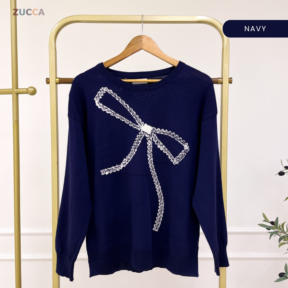 ZUCCA ZOEY PEREMPUAN KASUAL KNITWEAR LONG SLEEVE - DM318