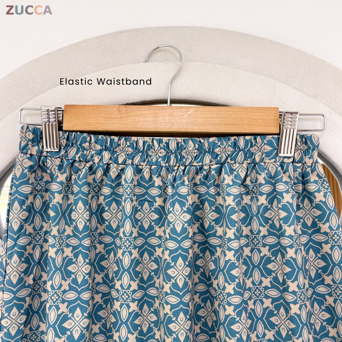 ZUCCA ROZITA KURUNG MODEST FLORAL PRINT SCALLOP EMBROIDERY - DMRAYA001