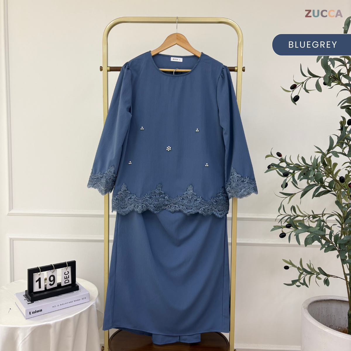 ZUCCA GINAH KURUNG KEDAH MODERN EMBROIDERED - DMRAYA003