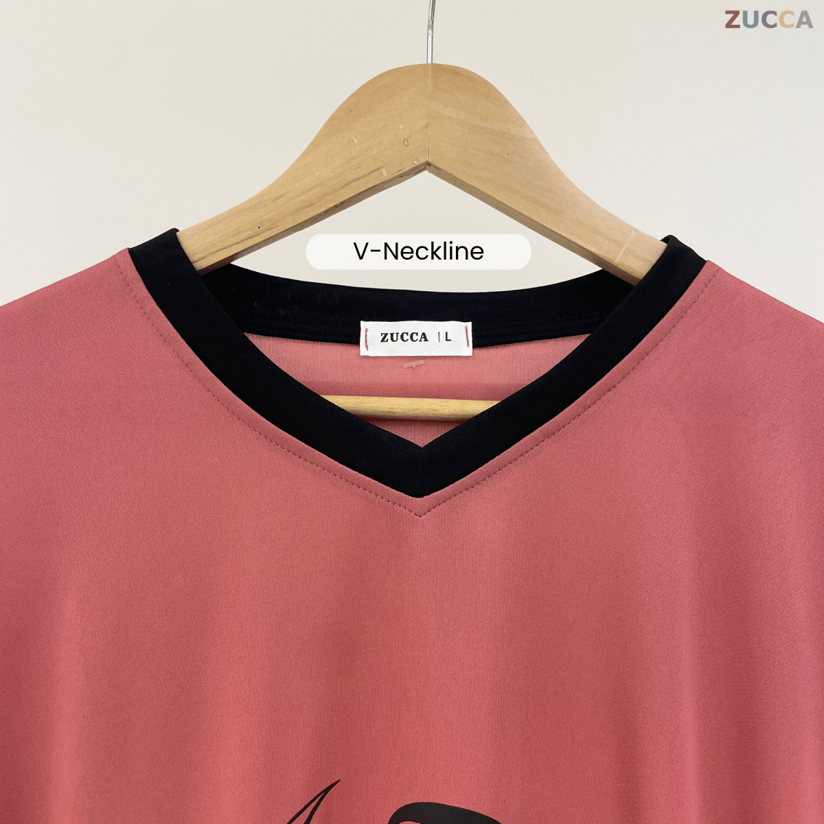 ZUCCA RAYNA WOMEN KASUAL SHIRT V-NECK - DMS1002