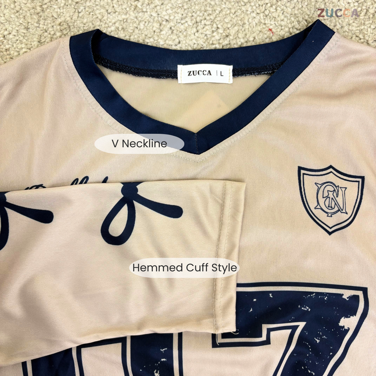 ZUCCA ELANI KASUAL MUSLIMAH BLOUSE ACTIVE WEAR - DMS1006