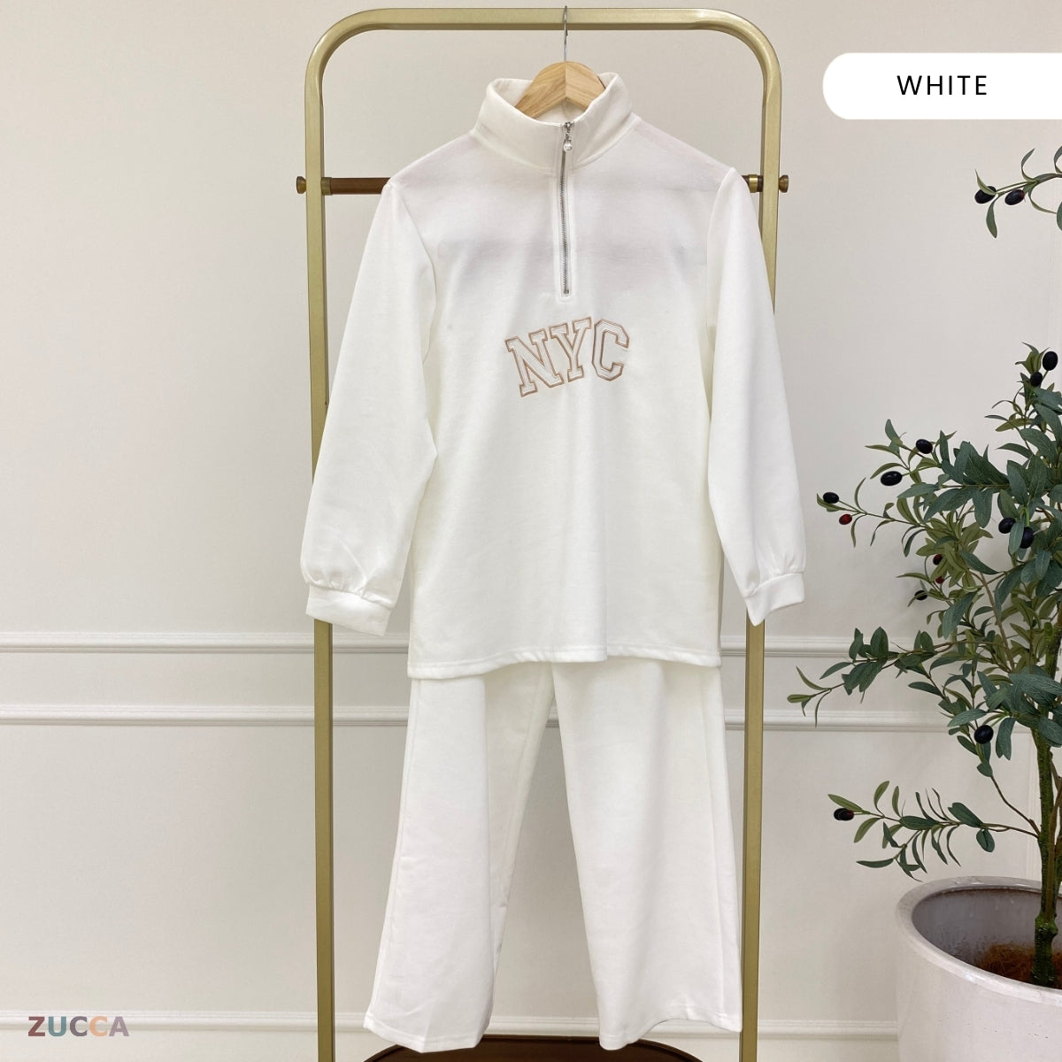 ZUCCA EXORA SET HALF-ZIP STREETWEAR SWEATSHIRT-DMSET008