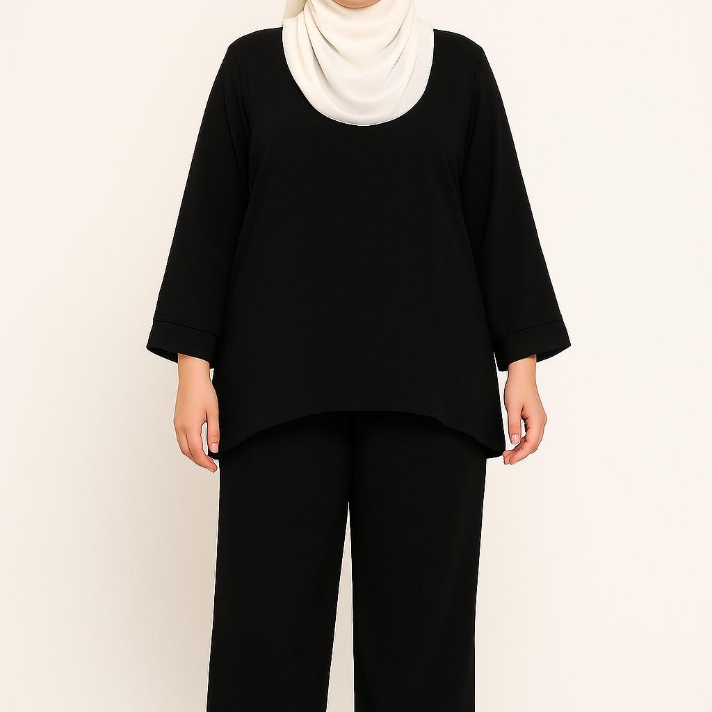 ZUCCA DAHLIA TEXTURED PANTS SET-DMSET011  Blouses