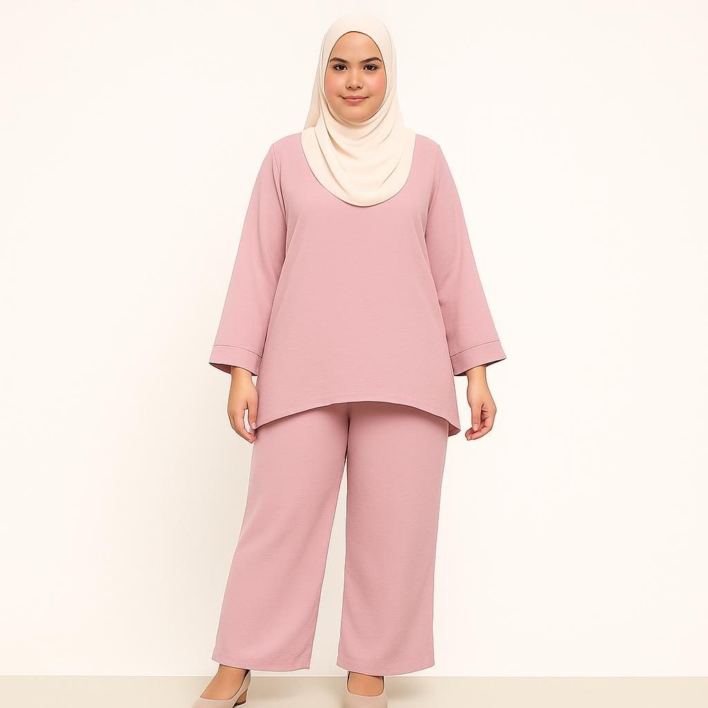 ZUCCA DAHLIA TEXTURED PANTS SET-DMSET011  Blouses