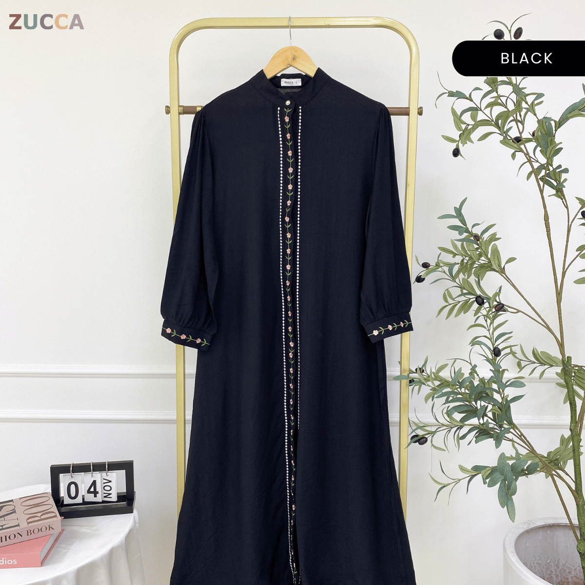 ZUCCA ASSLAH WOMEN LONG DRESS FULL BUTTON - DMSET012