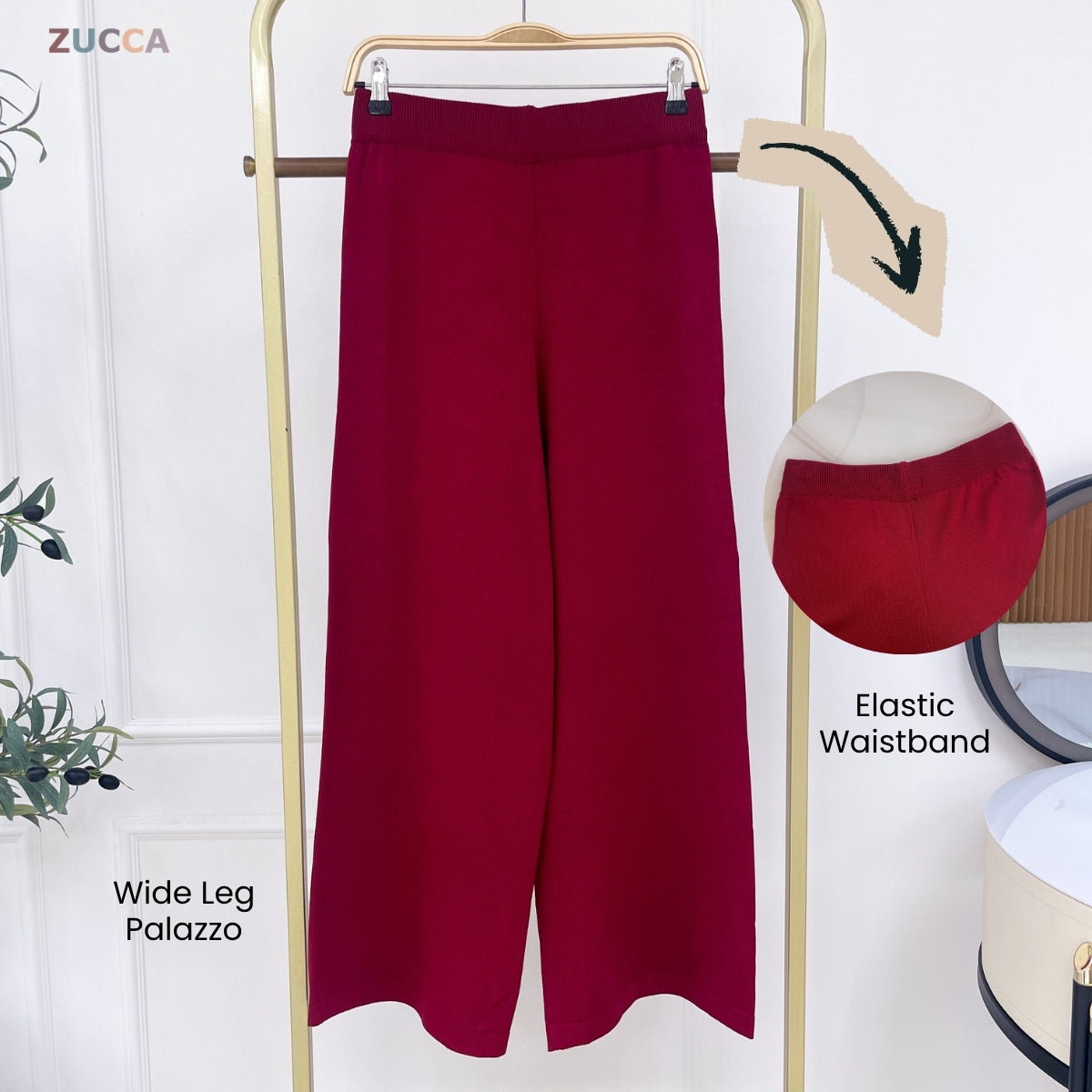 ZUCCA ESTELLA SET KASUAL WOMEN KNITWEAR PANTS - DMSET018