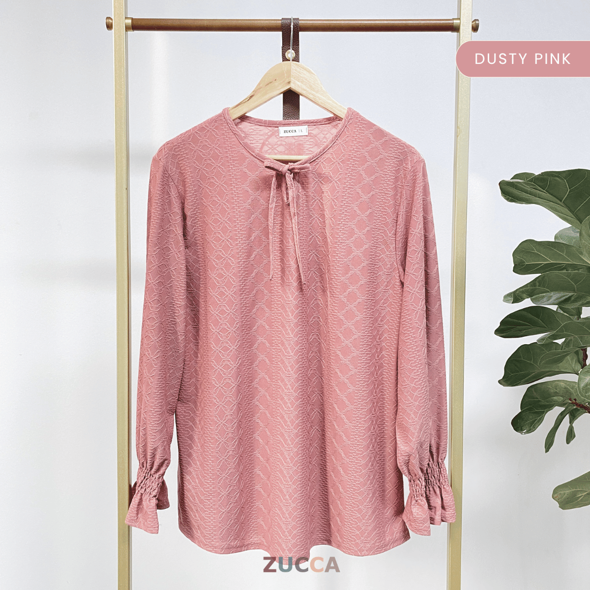 ZUCCA ANAIS BLOUS JACQUARD BERTEKSTUR - DM271