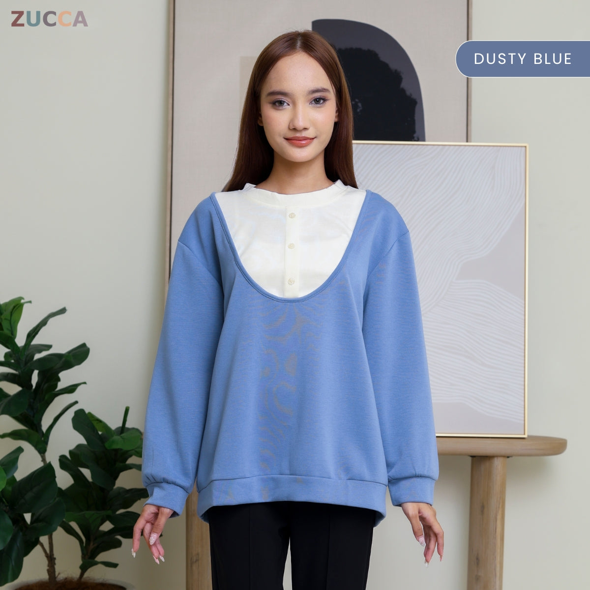 ZUCCA JUNNY DOLCE PULLOVER MODEST LOOK - DM286