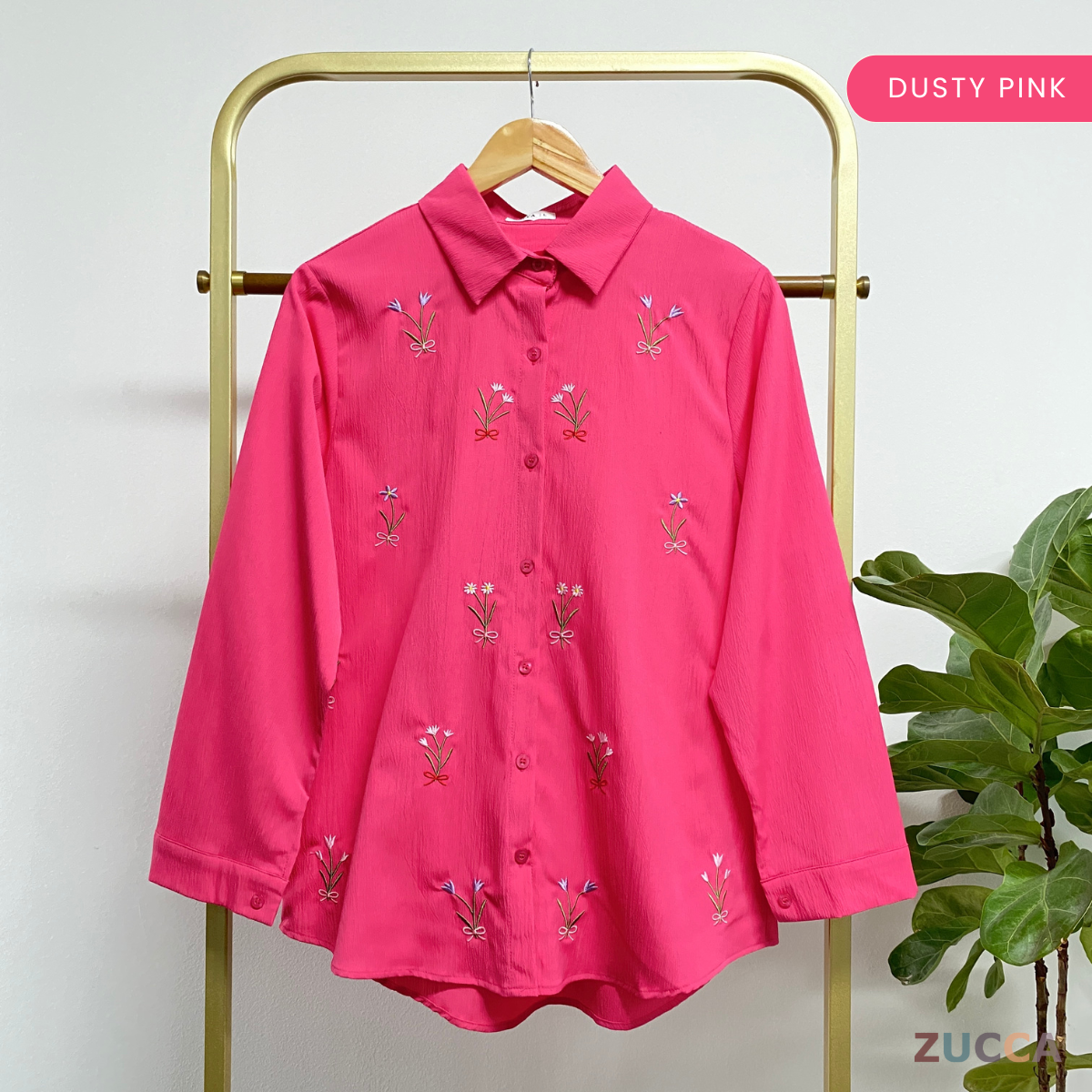 ZUCCA ALYANI BLAUS WANITA SULAMAN BUNGA - DM243 BAJU WANITA