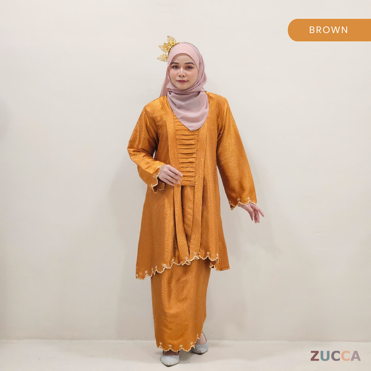 Suhaila Kurung Modern Lace Trim - H016