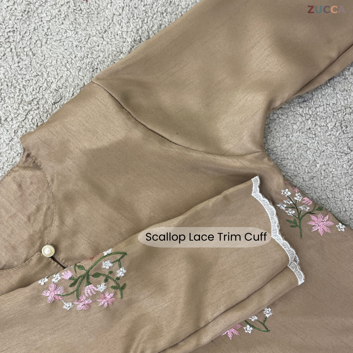 ZUCCA LADASYIA KURUNG EMBROIDERY PERMIUM SHANTOONG SILK - H033