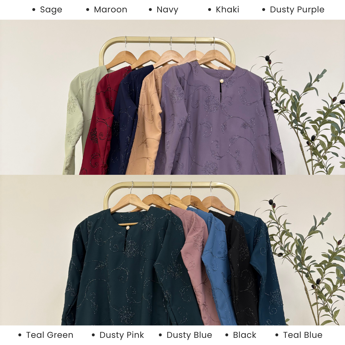 ZUCCA FELISHA KURUNG ORGANZA WITH SEQUIN - H034