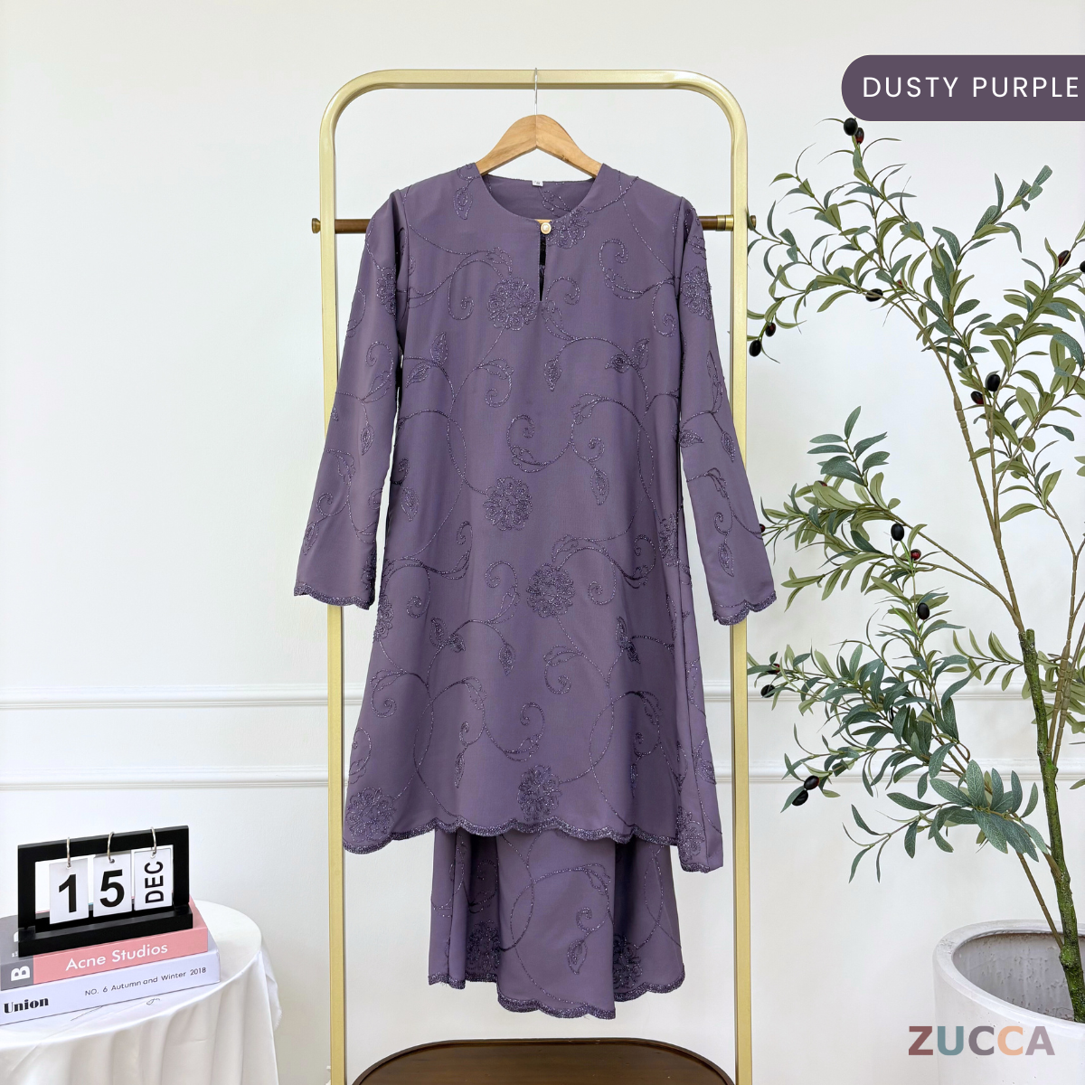 ZUCCA FELISHA KURUNG ORGANZA WITH SEQUIN - H034