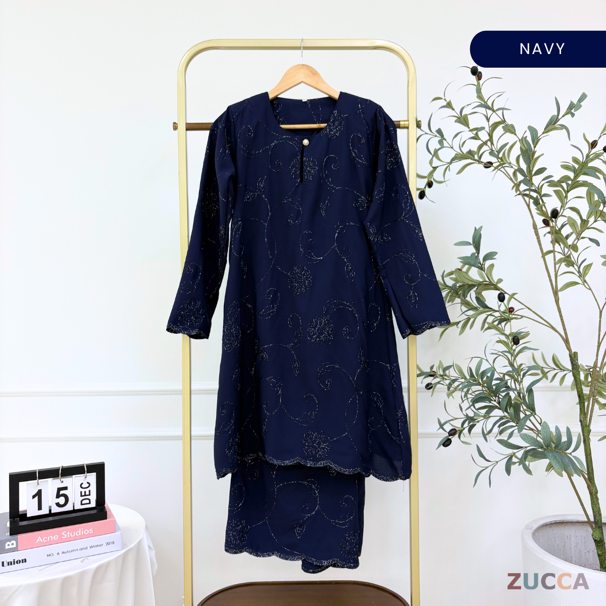 ZUCCA FELISHA KURUNG ORGANZA WITH SEQUIN - H034