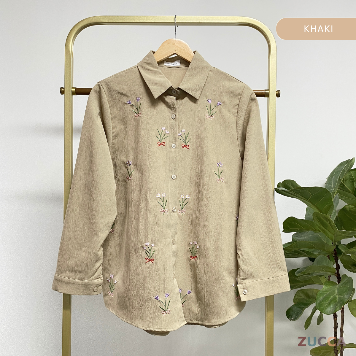 ZUCCA ALYANI BLAUS WANITA SULAMAN BUNGA - DM243 BAJU WANITA