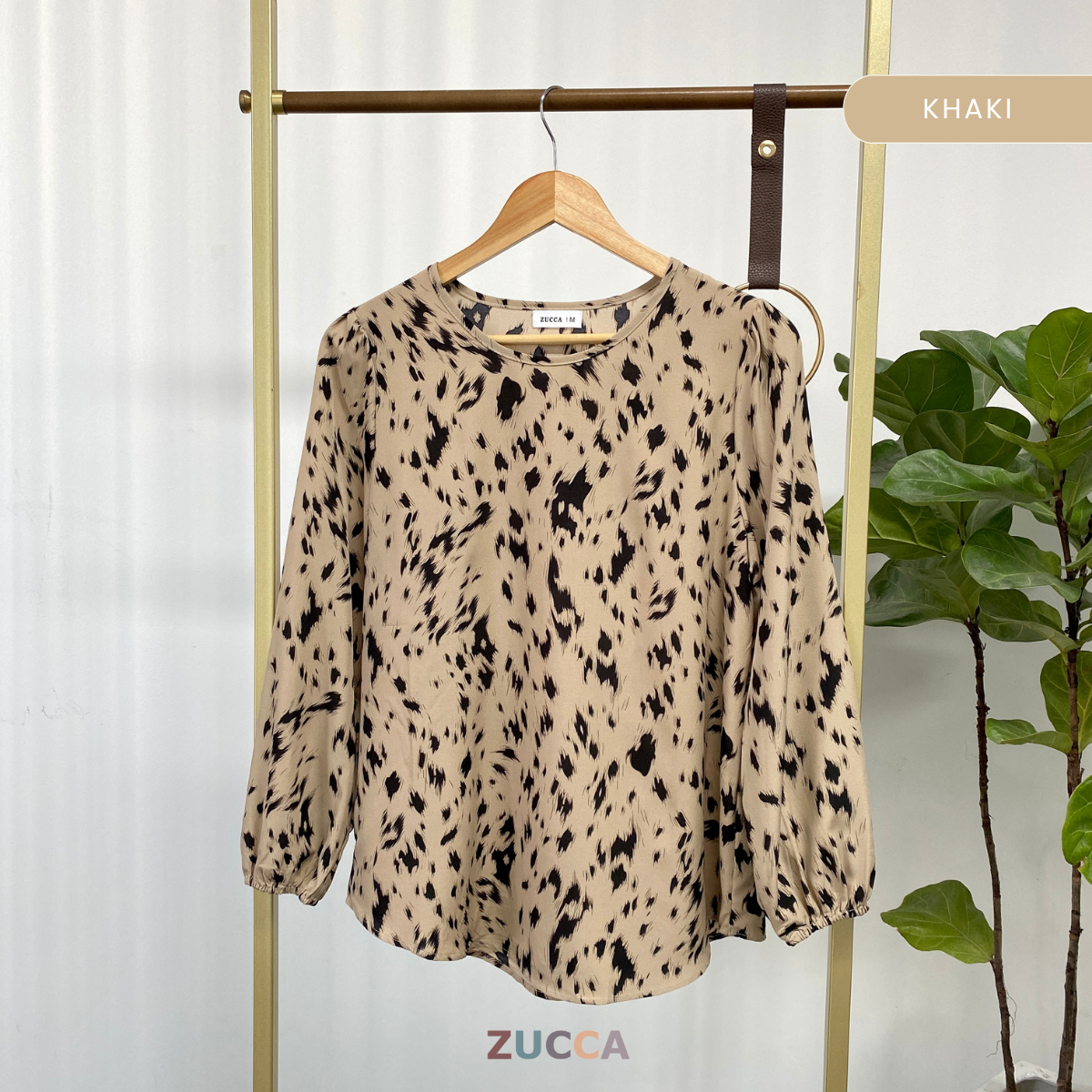 ZUCCA AVIRA ABSTRACT PRINT WOMEN BLOUSE - MA045