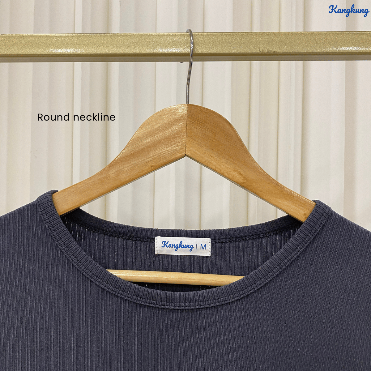 KANGKUNG ILANA BLOUSE RIBBED KASUAL YANG SELESA - KK1041