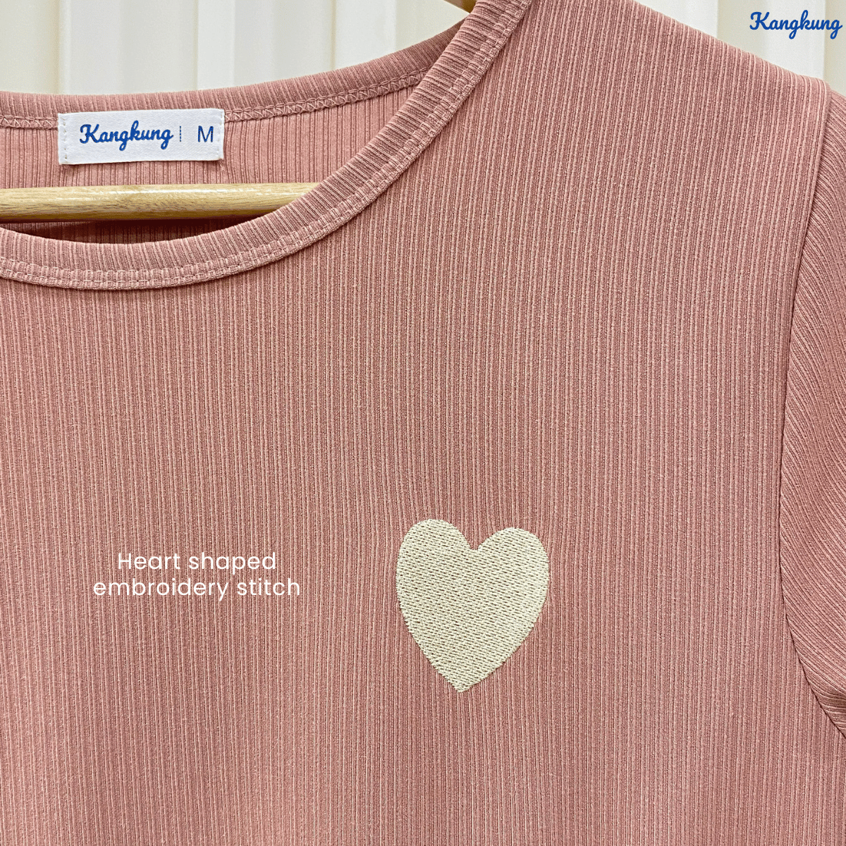 KANGKUNG ILANA BLOUSE RIBBED KASUAL YANG SELESA - KK1041