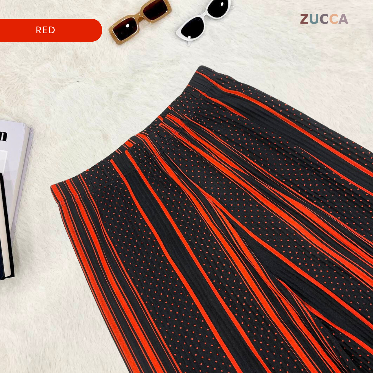 ZUCCA REVA SELUAR WANITA CORAK BERGARIS – L061