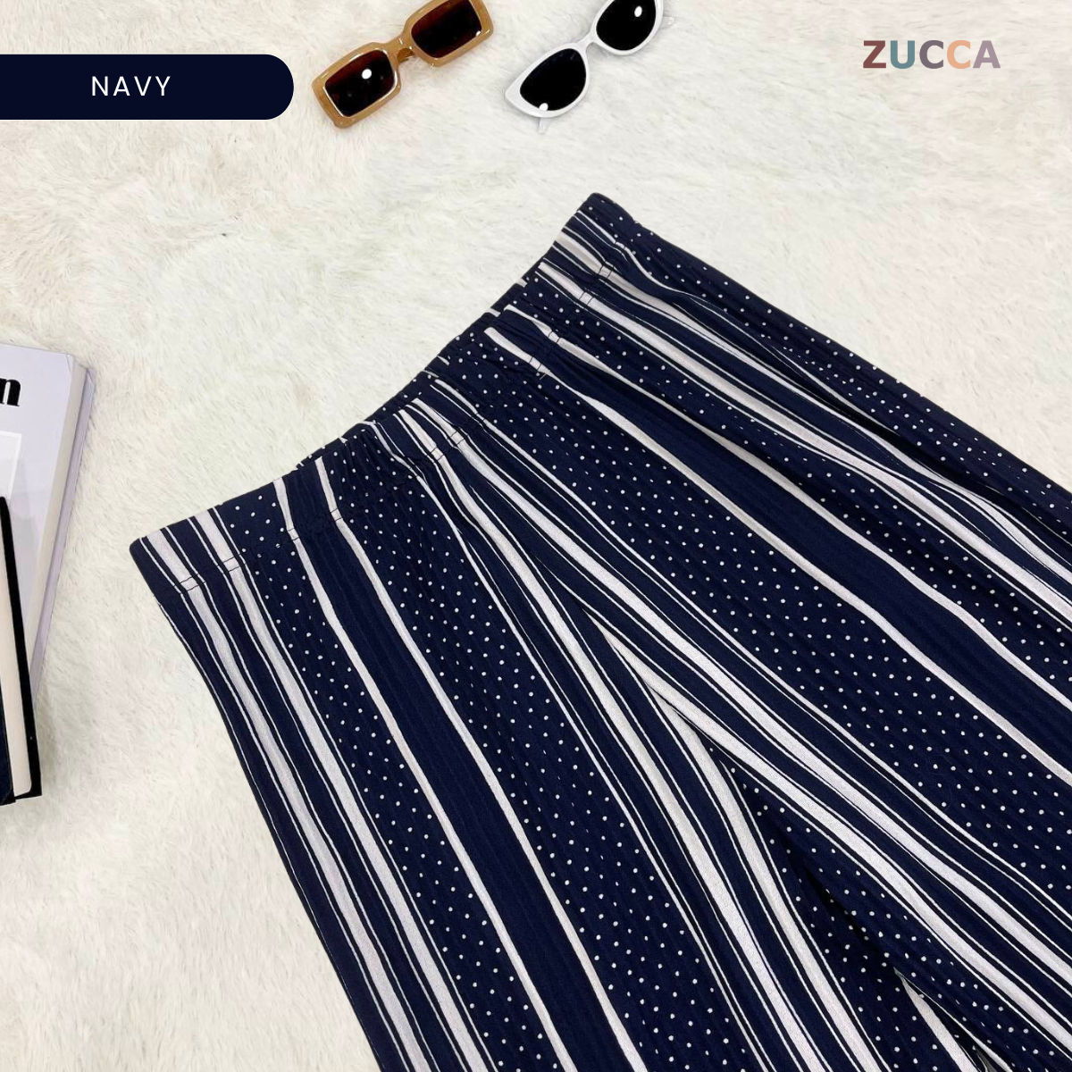 ZUCCA REVA SELUAR WANITA CORAK BERGARIS – L061