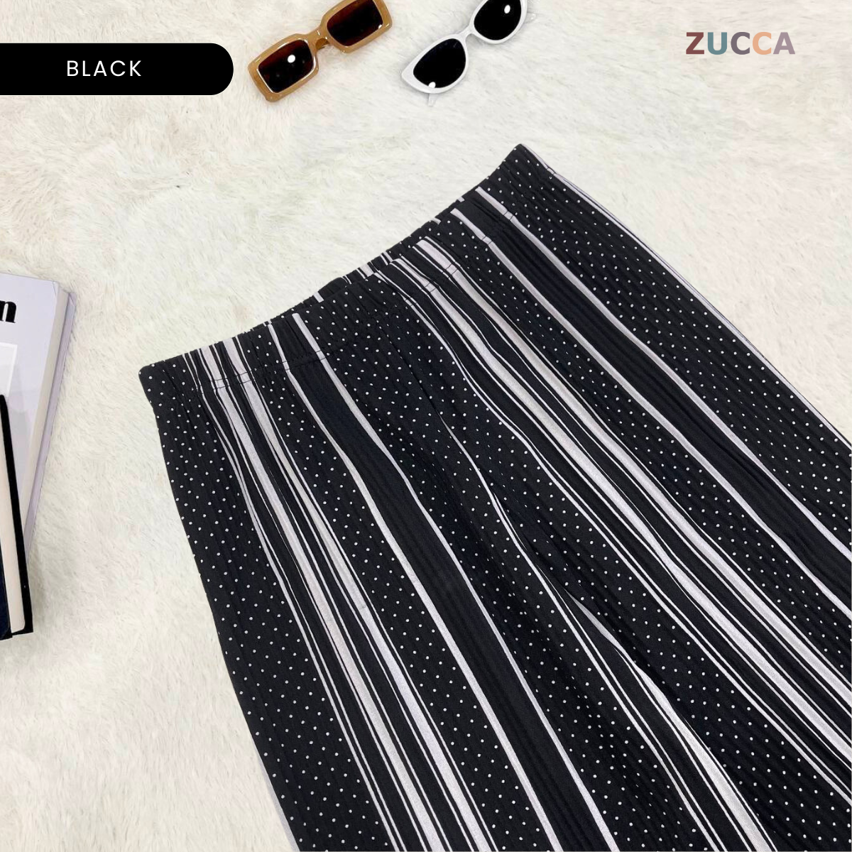 ZUCCA REVA SELUAR WANITA CORAK BERGARIS – L061