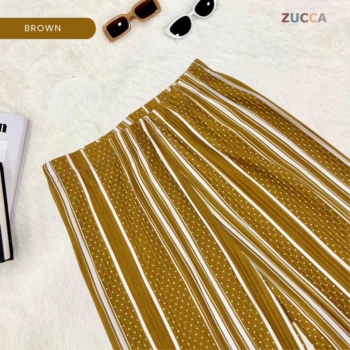 ZUCCA REVA SELUAR WANITA CORAK BERGARIS – L061